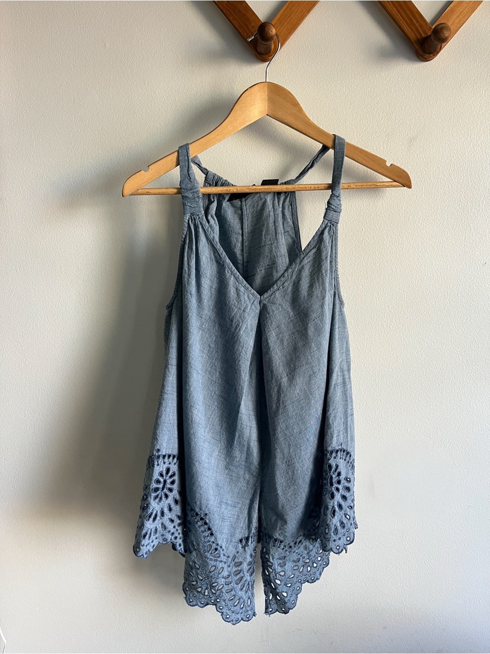 DKNY Jeans Chambray Blue Sleeveless Tunic